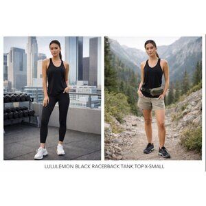 Lululemon Women Racerback Tank Top Black XS Athleisure Quiet Luxury Gorpcore